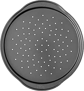Wilton Perfect Results Non-Stick Crisper, 14-Inch Pizza Pan, 0, Silver