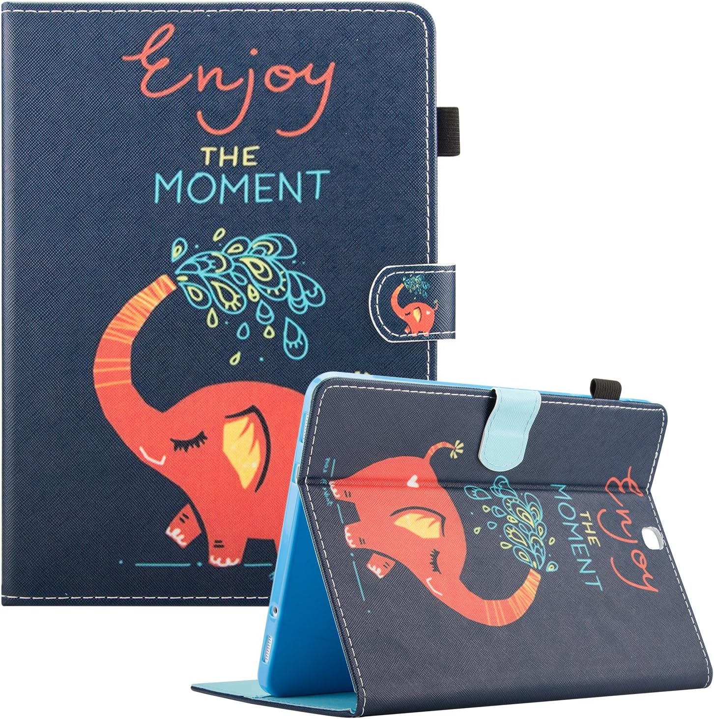 Dteck Samsung Galaxy Tab S2 9.7 Case,Protective Slim Shell Stand Cover with Auto Sleep/Wake Feature Card Slots Wallet Case for Samsung Galaxy Tab S2 Tablet(9.7 inch,SM-T810 T815 T813) Dumbo