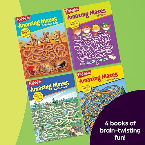 Miniatura 6 de Highlights for Children Amazing Mazes - Paquete de 4 libros para principiantes y expertos