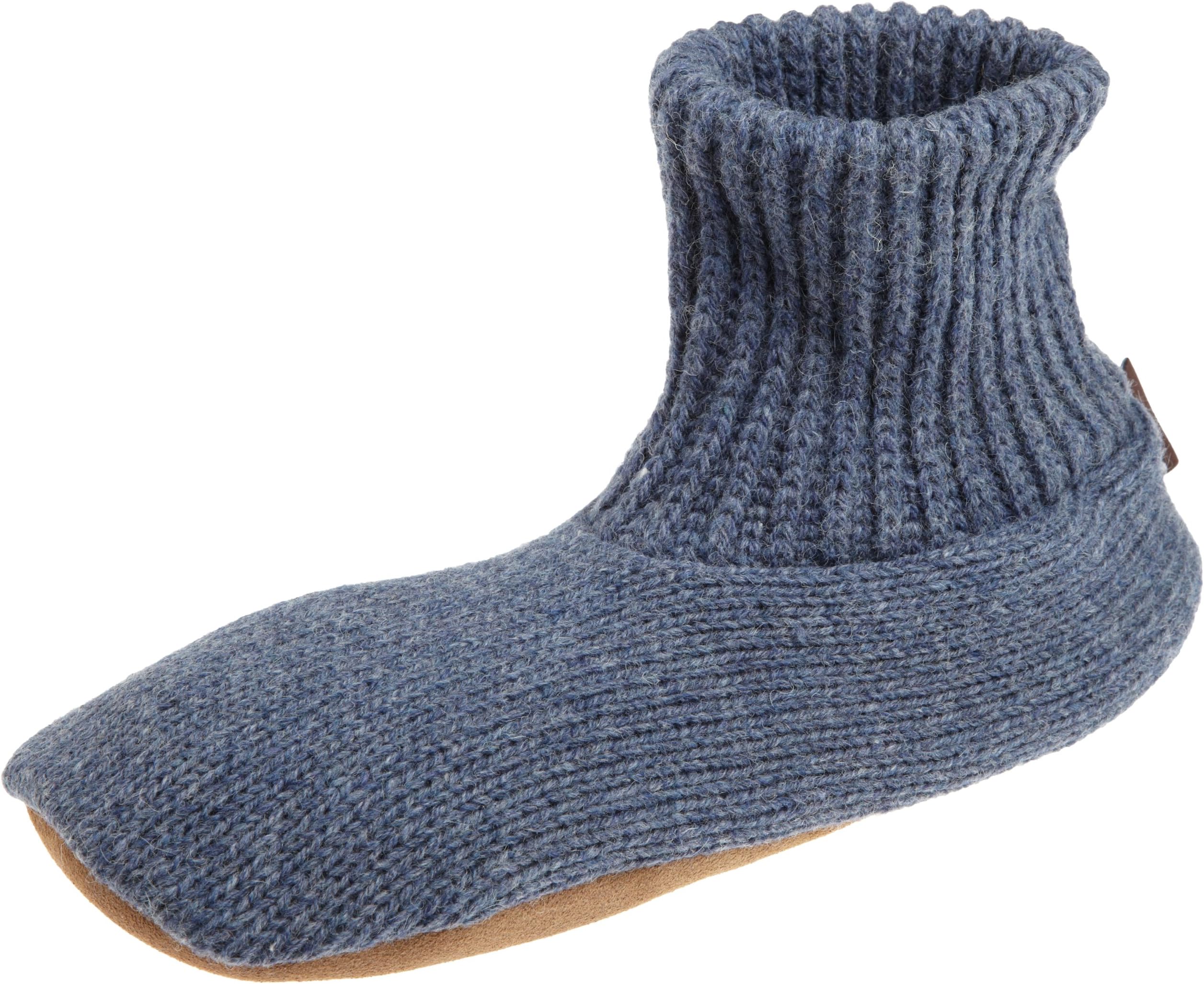 MUK LUKSMuk Luks Morty-Men's Ragg Wool Slipper Sock- Blue mens Slipper