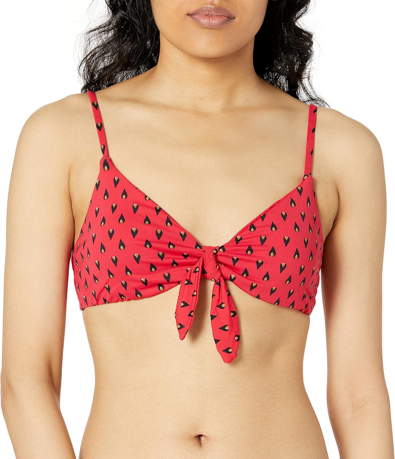 Billabong Women's Falling Light Knotted Trilet Bikini Top: Clothing