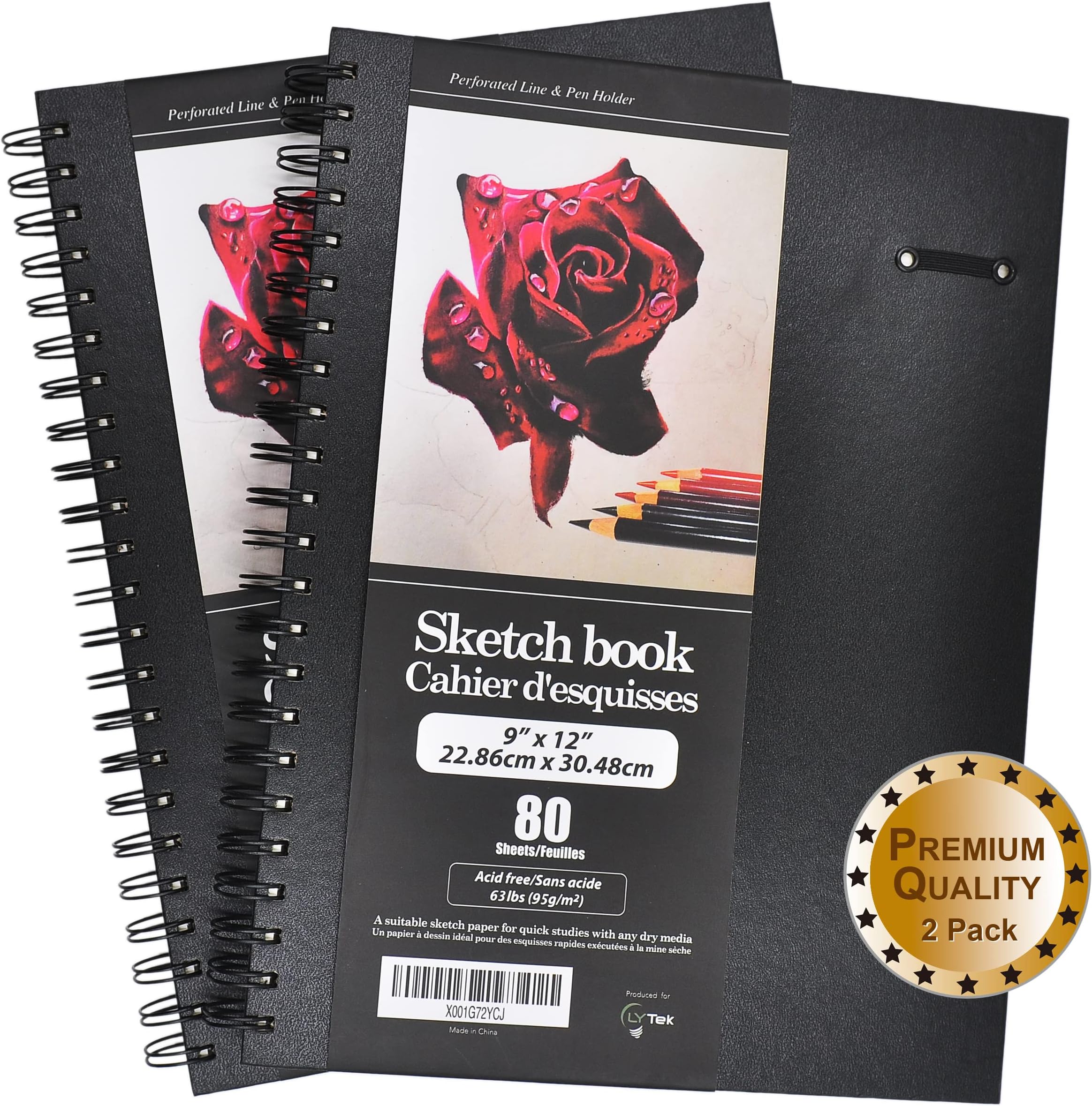 9x12" dry media sketchbooks