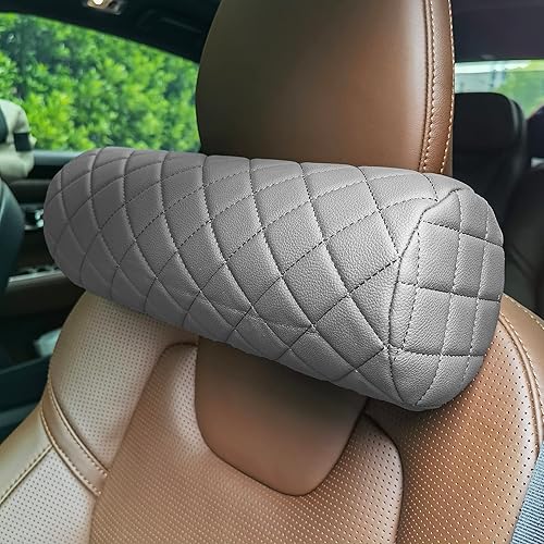 Almohada cervical para el cuello del automóvil para aliviar el dolor, almohada de apoyo cervical de respaldo largo, reposacabezas de viaje lateral