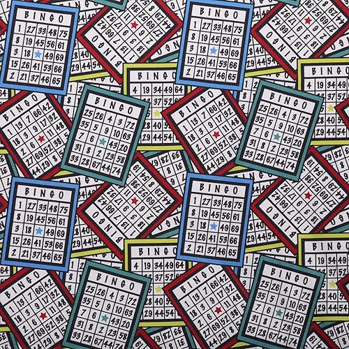 Mook Fabrics Algodón Bingo Multi