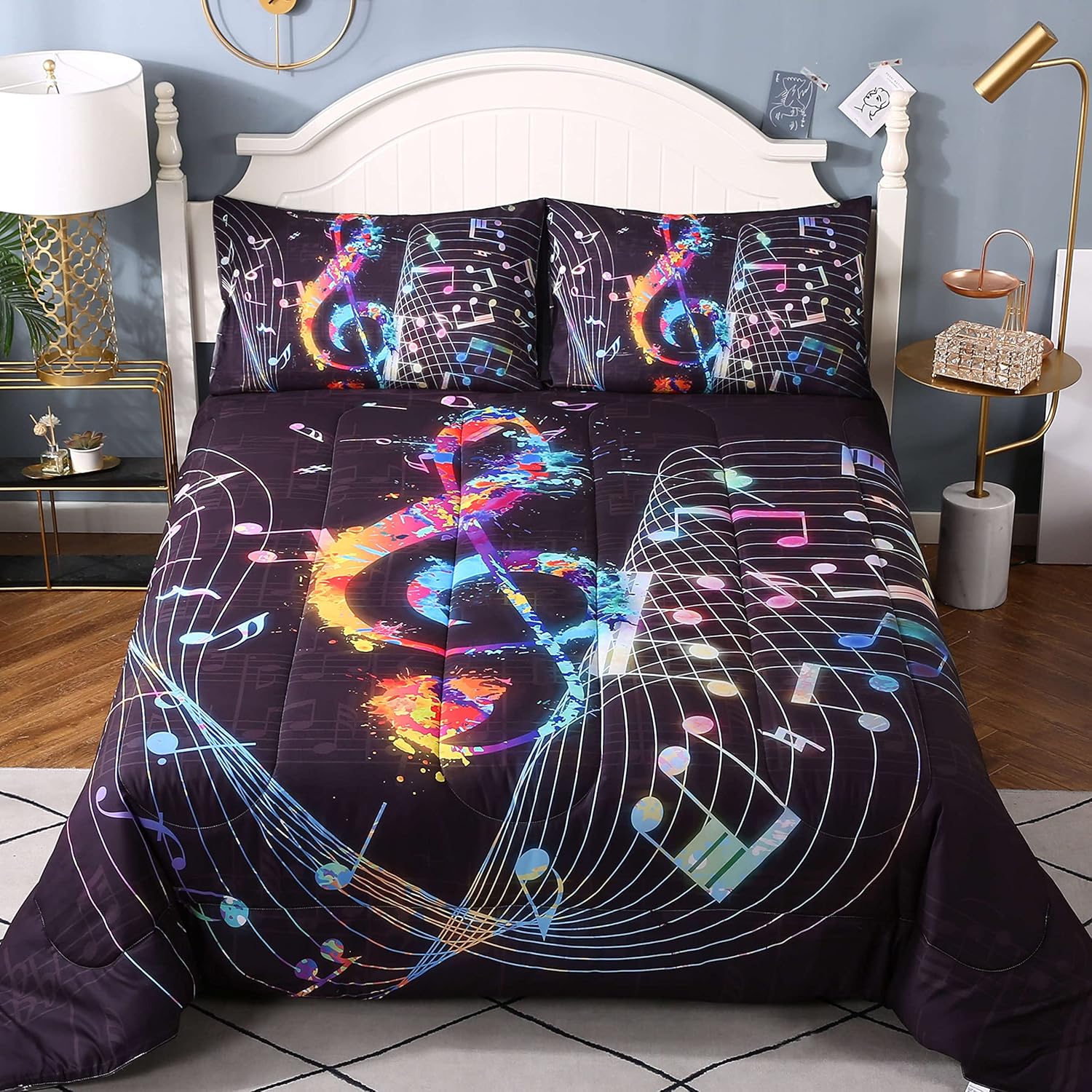 Music Note Comforter Sets Adults Musicial Bedding Set Music