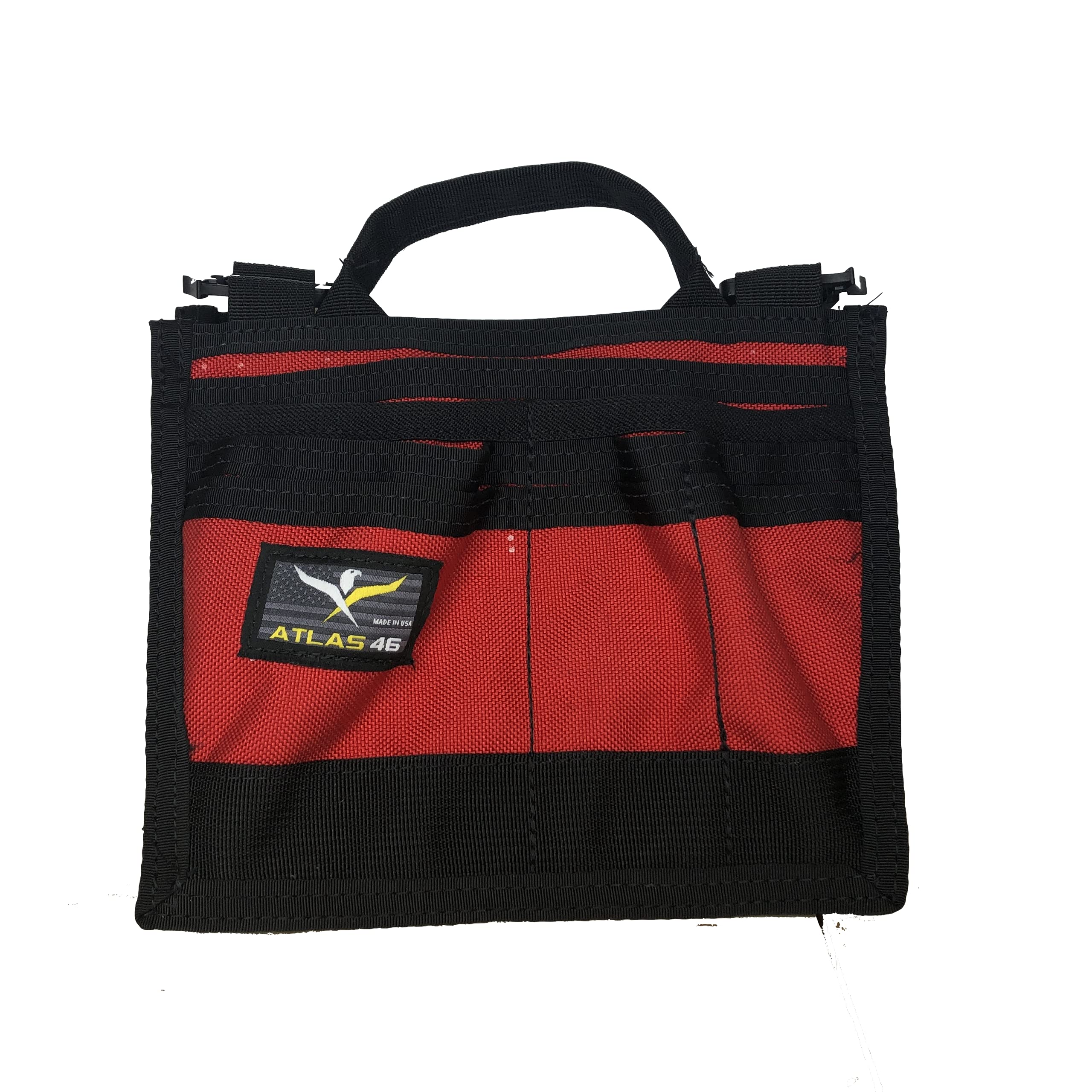 Atlas 46Atlas 46 Greenwood Heavy Duty 8 Slot Pocket Multi-Tool Organizer Insert for Electrician, Carpenter, Military, Hunting -Nylon -