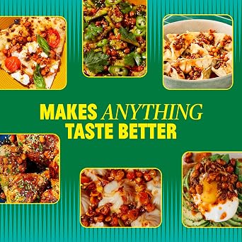 FLYBYJING Xtra Crunchy Sichuan Chili Crisp: Spicy, Tingly, Savory, Vegan, Nut-Free, Sugar Free Premium Chili Crunch - Good on Noodles, Proteins, Veggies and Everything, 6oz (Pack of 1)