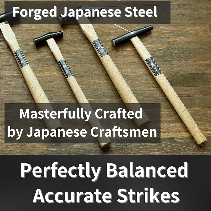 90s 00s hammer hammered プリント 工具 RANSHOU Japanese Forming Hammer 9 oz, Precision Embossing