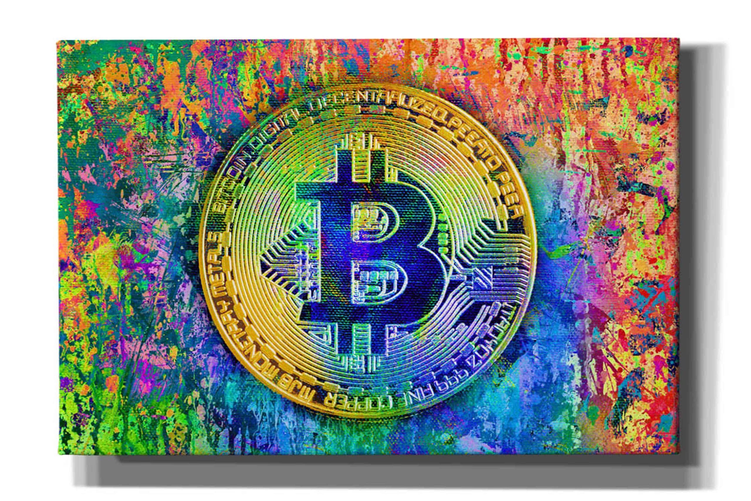 Epic Graffiti 'Bitcoin Pollock Portfolio, Canvas Wall Art, 18