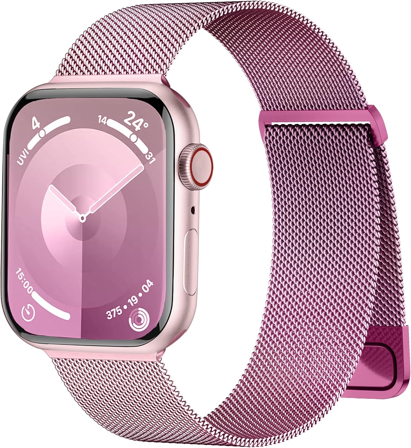 Magnetic Band Compatible for Apple Watch Bands Women Men 40mm 38mm 41mm 42mm 46mm 44mm 45mm 49mm, Stainless Steel Mesh Metal Sport Strap Wristband iWatch Series 11 10 9 8 7 6 5 4 3 2 1 SE Ultra