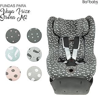 BAOBABS BCN Funda para Sirona M2 I-size y Vaya GB white waves acabado de calidad para bebé.