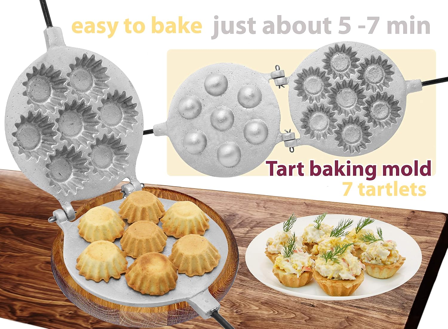 Cupcake maker Cake Mini Muffins Open Pies Cookie Maker round form Baking basket Tart maker