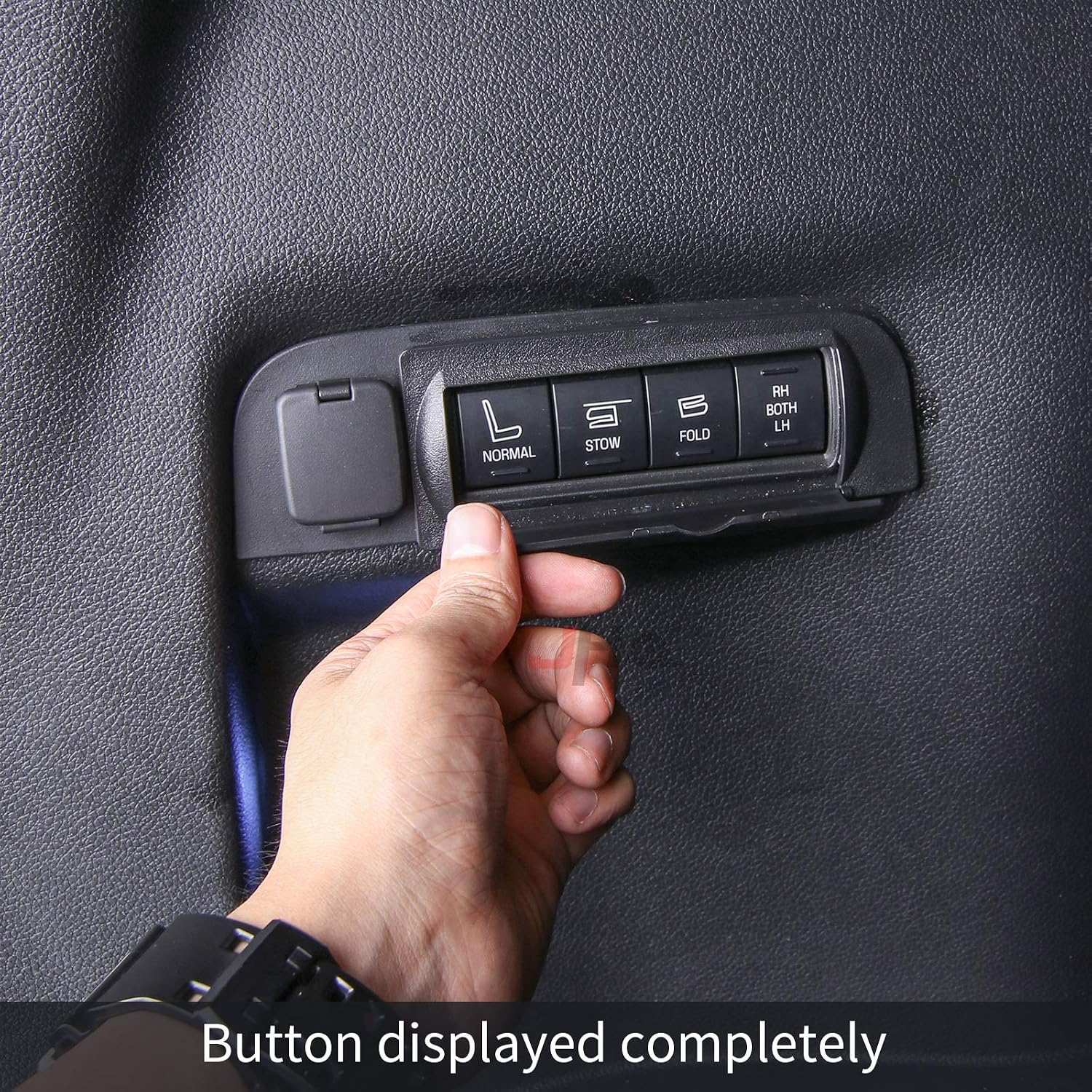JHO Trunk Buttons Protective Cap Cover Black ABS Trim Fit for Ford Explorer 2011 2012 2013 2014 2015 2016 2017 2018 2019 Limited Sport Platinum