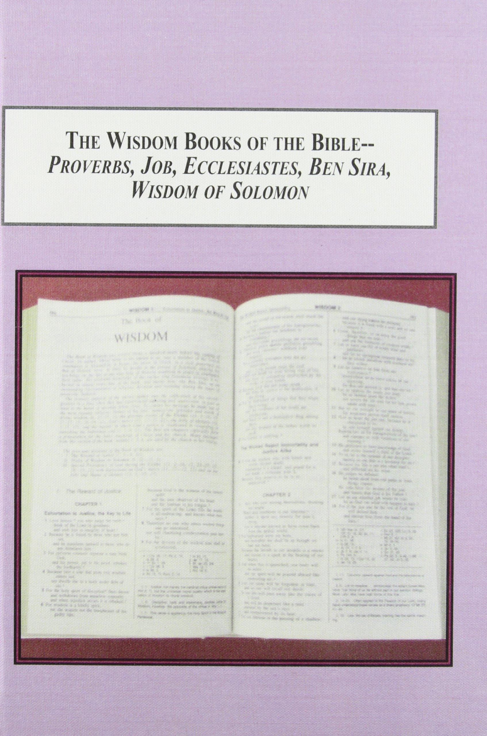 Buy The Wisdom Books of the Bible-proverbs, Job, Ecclesiastes, Ben Sira, Wisdom of Solomon: A Survey of the History of Their Interpretation — BookShops.in