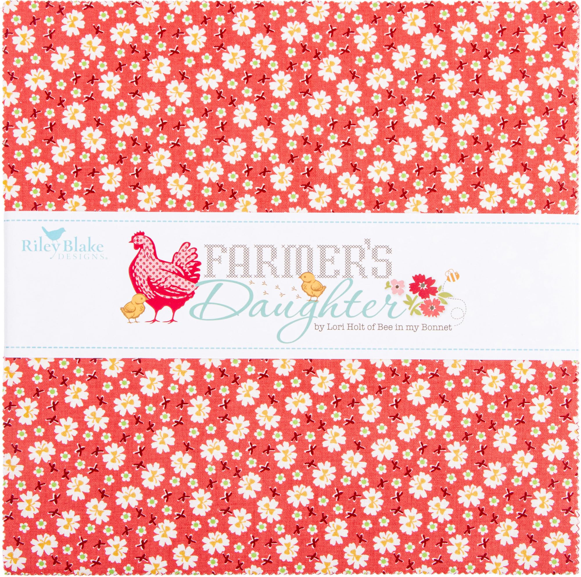 Riley Blake Designs Assorted Lori Holt Farmer's Daughter 10" Stacker 42 10-Inch Squares Layer Cake Riley Blake 10-17160-42