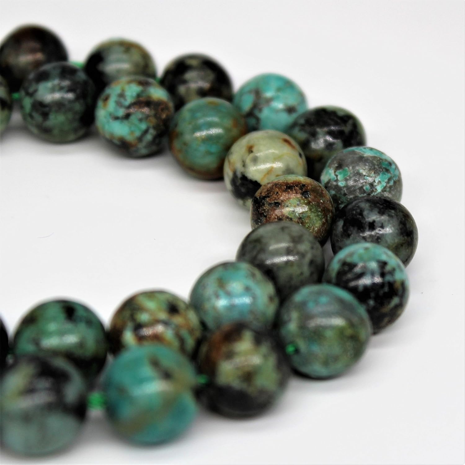 Africa Turquoise Gemstone Loose Beads 6mm 62 Beads Per 15.5" Strand