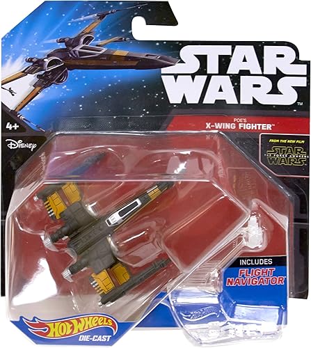 Miniatura 3 de Hot Wheels Star Wars: El Despertar de la Fuerza Hero Open Wing Orange Starfighter Starship Vehículo