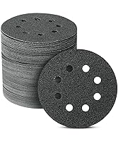 Vista 12 de Bates- Discos de lija de 5 pulgadas, 8 agujeros, paquete de 30, granos surtidos 40, 80, 120, 220, 320, 600, discos redondos de papel de lija, lijado
