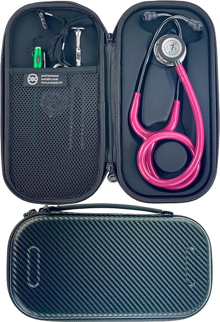 Pod Technical Classicpod Micro Stethoscope Case for Littmann Classic Stethoscopes - Carbon