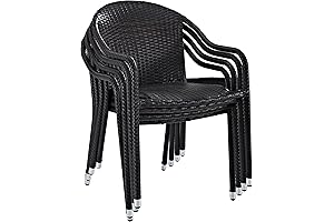 Crosley Palm Harbor Outdoor Wicker Stackable Chairs: Your Oasis for Alfresco Relaxation