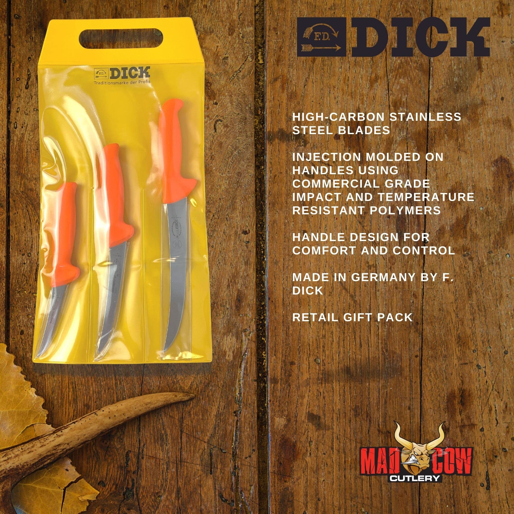 ドイツ・ディック（DICK）社製　ブッチャー用ナイフ　ナイフホルダー　セット ドイツ・ディック（DICK）社製 ブッチャー用ナイフ ナイフ