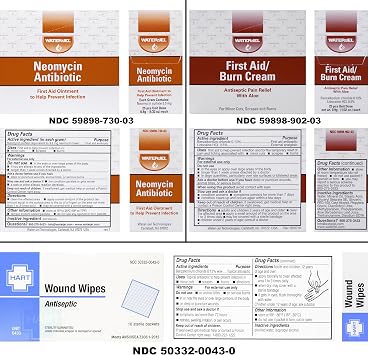 MFASCO Day Care & Schools First Aid Kit - Basic Supplies, Wall Mountable Metal Box, Compact with Carry Handle, Ideal for Classrooms, Gyms, Activity Rooms - 10 1/2 x 7 1/4 x 2 1/2 Inches