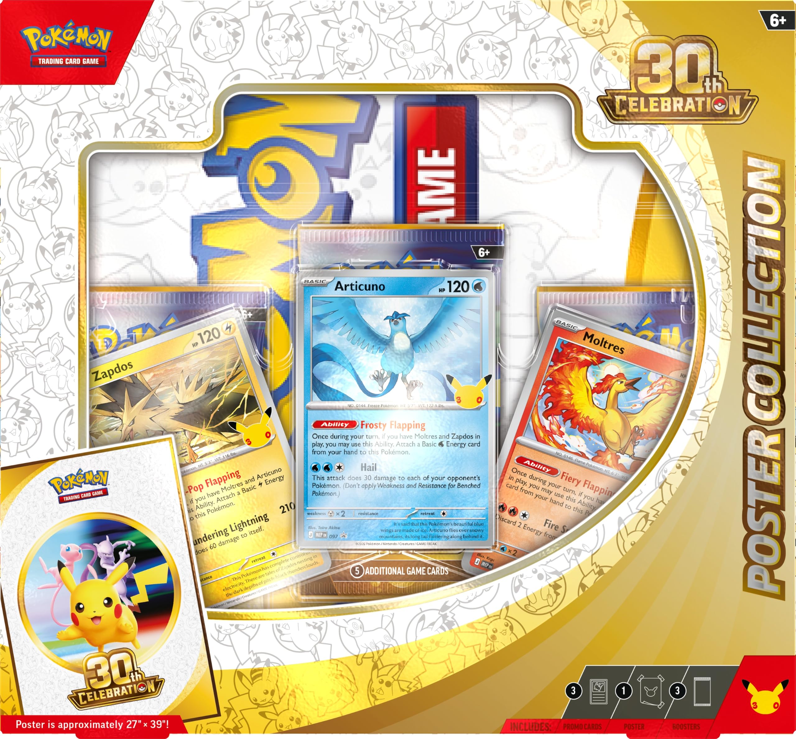 Amazon.com: Pokémon TCG: 30th Celebration Poster Collection : Toys
