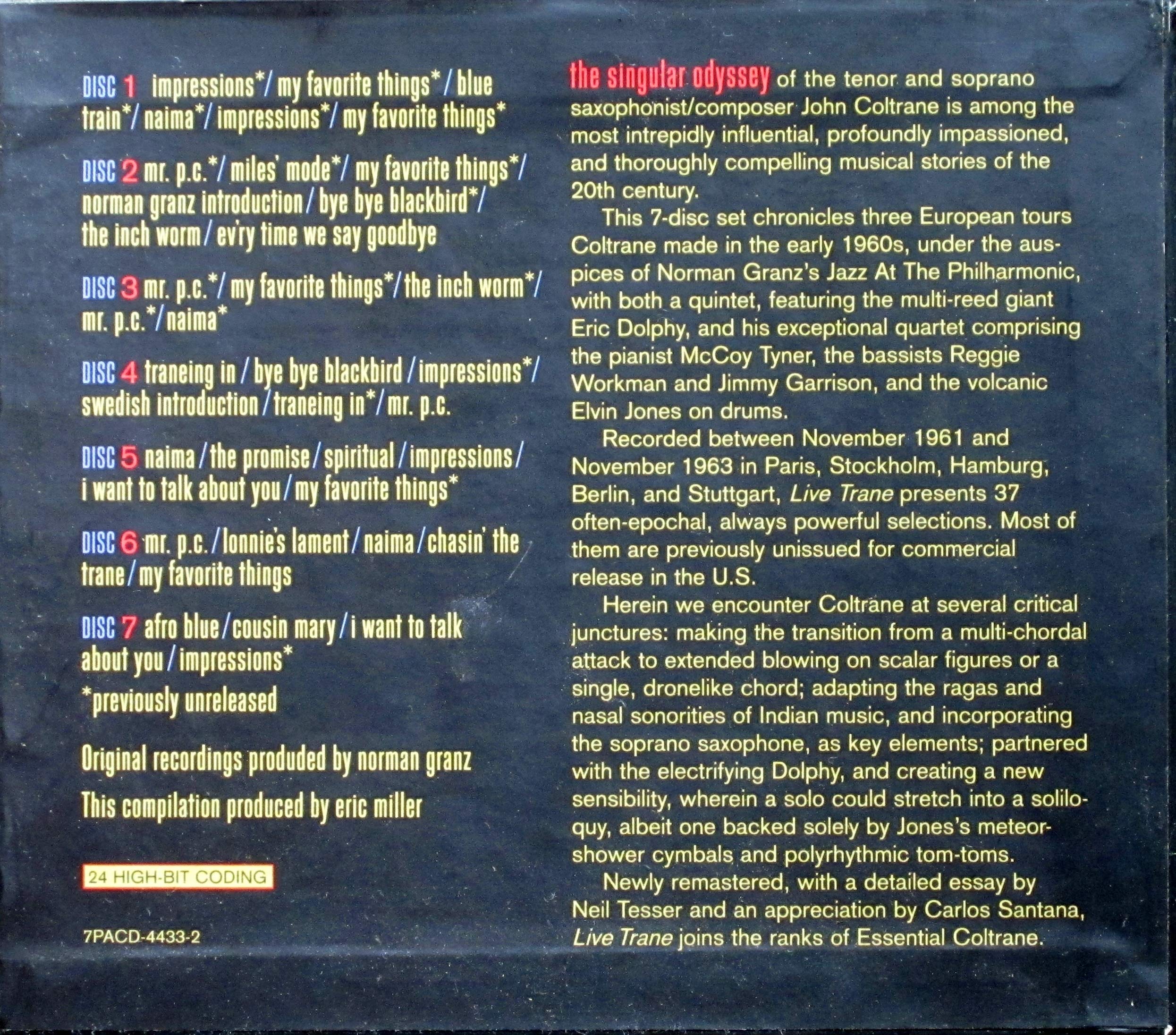 Cube Box Live Trane - The European Tours
