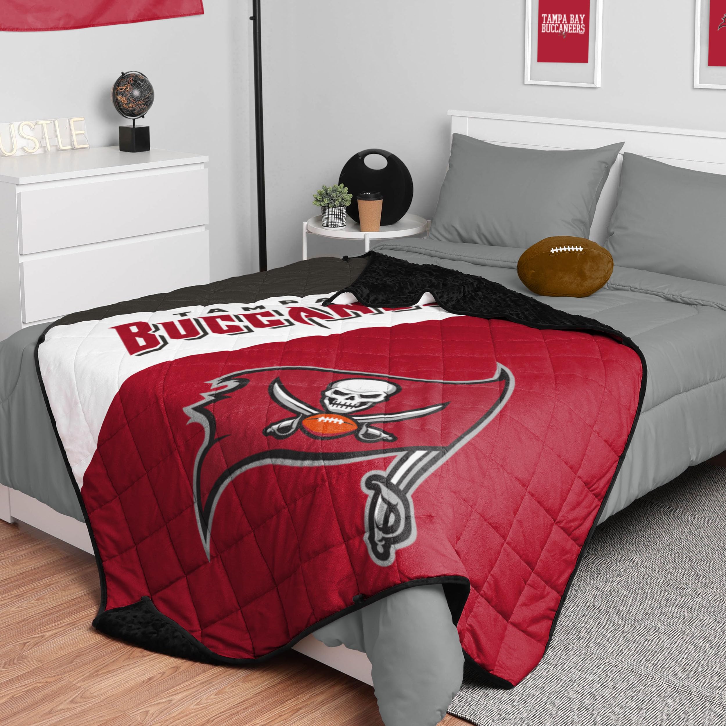 Couverture lestée Tampa Bay Buccaneers FOCO en tissu doux haut de gamme
