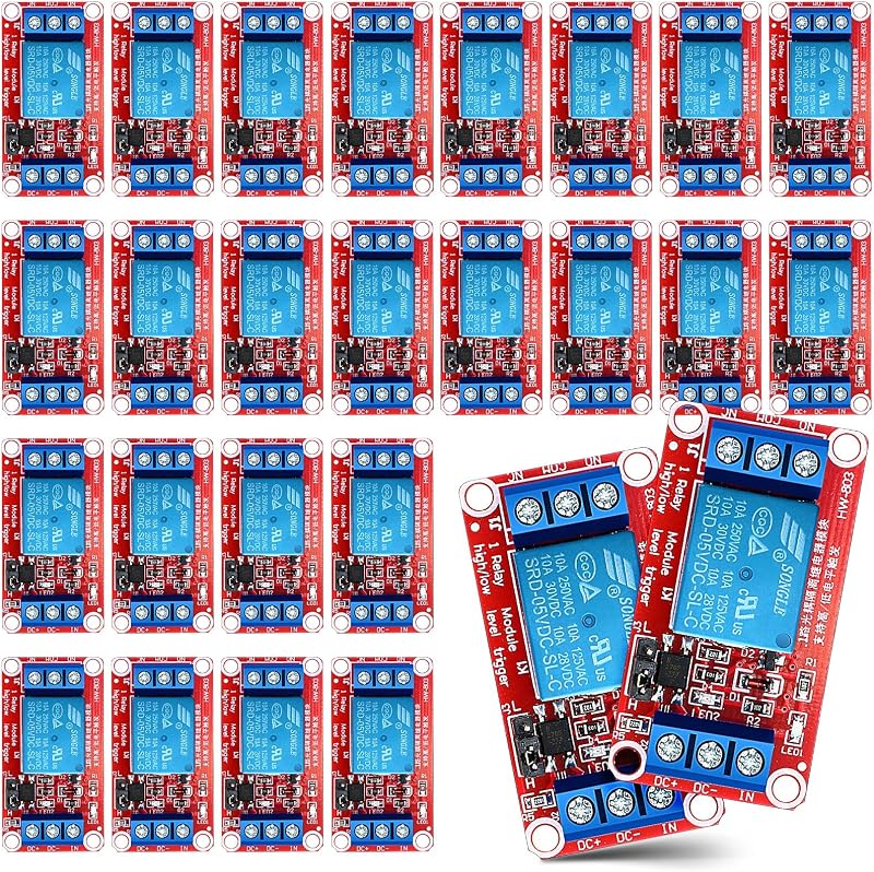 Kigeli 12 Pcs 5v Relay Module One Channel Switch
