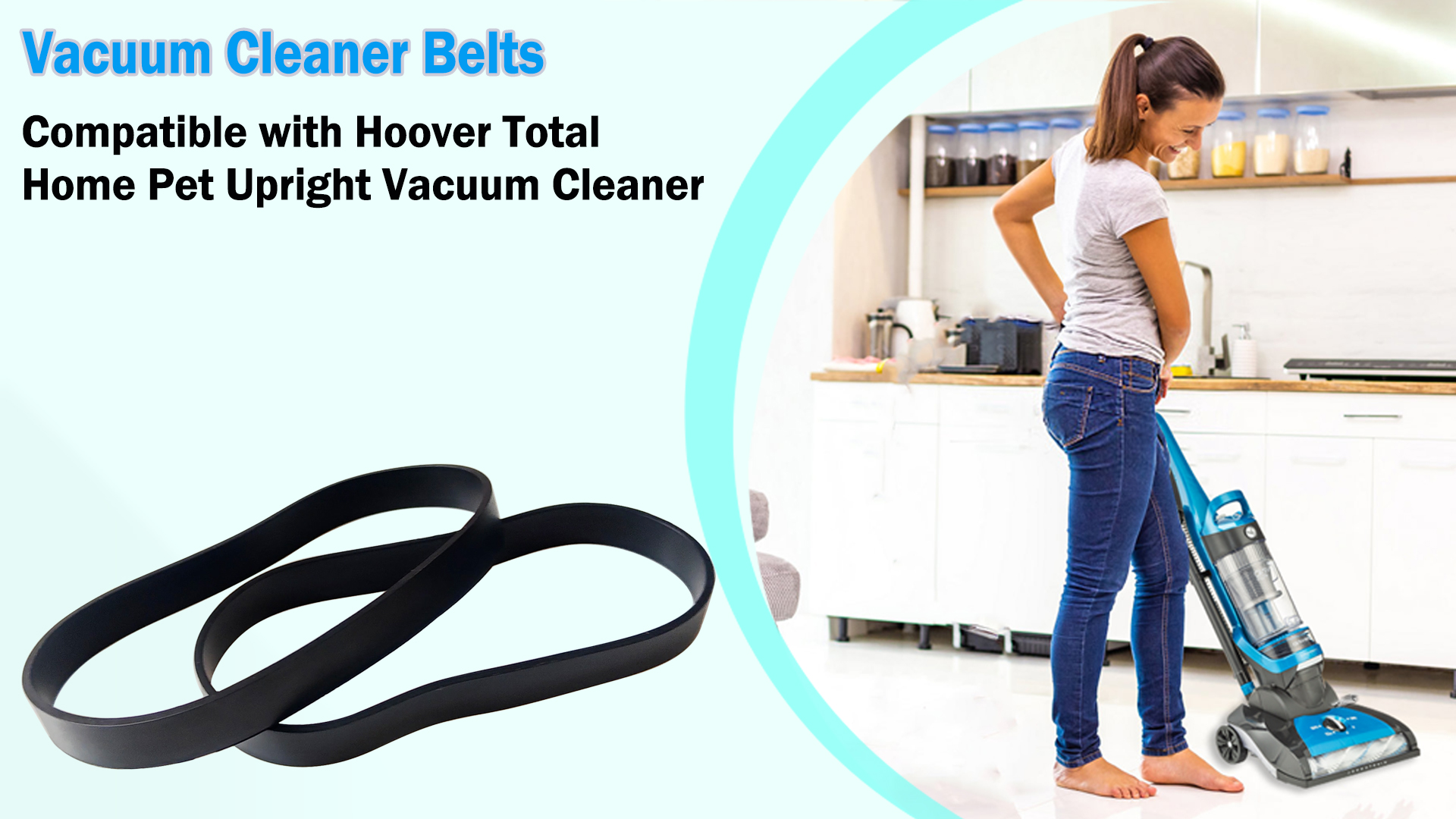 Ricambi Aspirapolvere Cinghie Per Aspirapolvere Sanitaire SC886 - Confezione Da 10 Pezzi, Sostituisce 30563B 10 Cinghie Ricambio