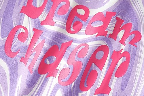 Miniatura 3 de Beezizac Conjunto de pijama de algodón para niñas pequeñas y grandes, conjunto de manga corta, 2 piezas, talla 4T-18