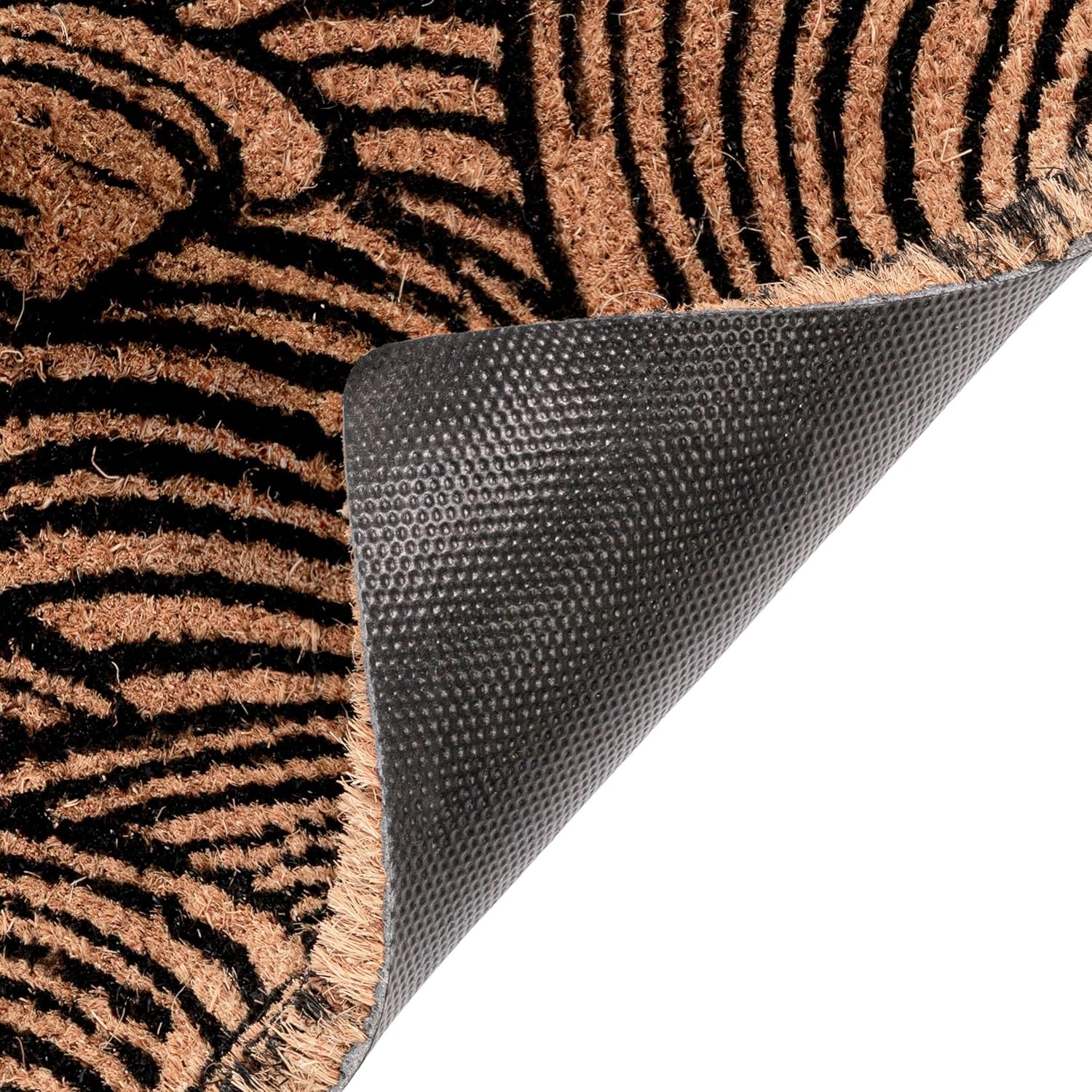 Creative Co-Op Natural Coir Wave Doormat