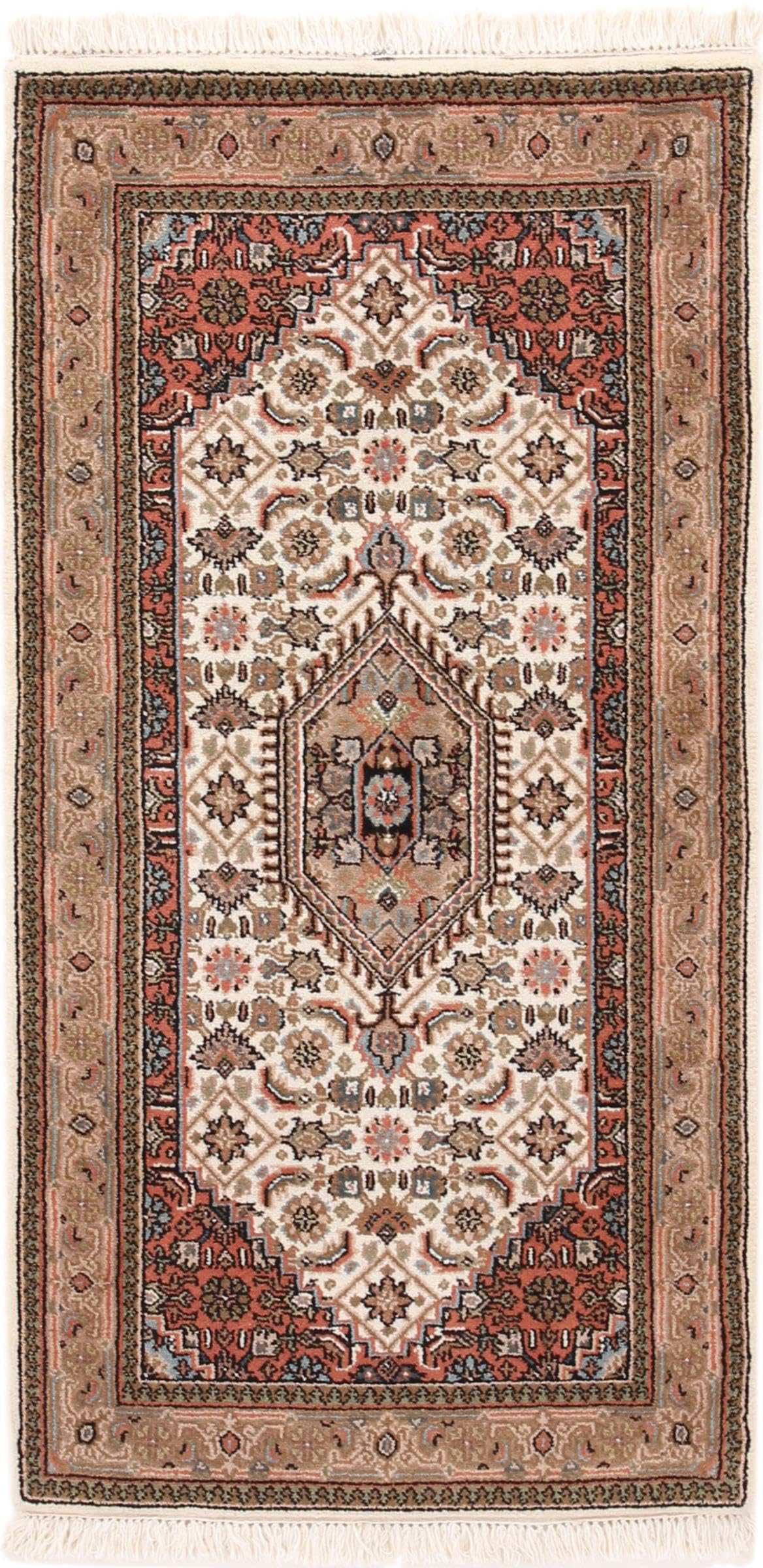 Tapis d'Orient Indo Kashan 71x143 tapis de course en laine d'Inde