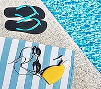 Vista 108 de Utopia Towels 4 Pack Cabana Stripe Beach Towel, 30 by 60 Inches, Oversized 100% Ring Spun Cotton Pool Towels, Highly Absorbent Quick Dry Bath Towels