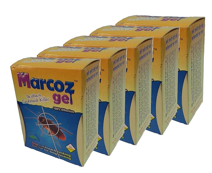 MMR Making Marvelous Powerfull Long-lasting Gel Marcoz Ultimate Cockroach Killer, 10 ml -Set of 5