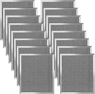 Hortsun 18 Pack Range Hood Filter 8.75 x 10.5 Inch Replacement Grease Filter Aluminum Charcoal Combo Compatible with 97007696 W10355450