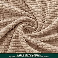 Vista 15 de CHUN YI - Funda elástica para sofá (7 piezas), funda para sofá de 3 plazas con tres respaldos y cojines separados con banda elástica, tela jacquard