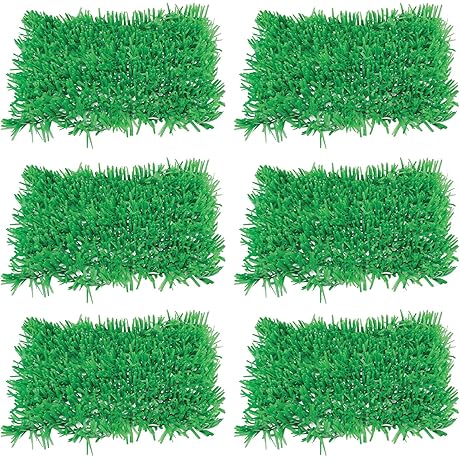 Beistle Tissue Grass Mats 6 Piece, 15" x 30", Green- The Eco-friendly Landscaping Alternative