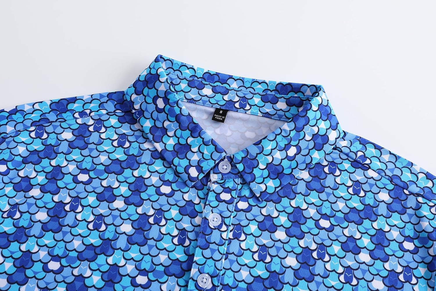 Mens Golf Polo Shirts Short Sleeve Dry Fit Print Performance Moisture Wicking Casual Funny Golf Polo Shirts for Men