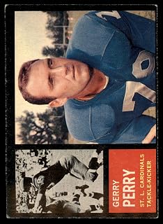 1962 Topps # 145 Gerald Perry St. Louis Cardinals-FB (Football Card) VG/EX Cardinals-FB Southern