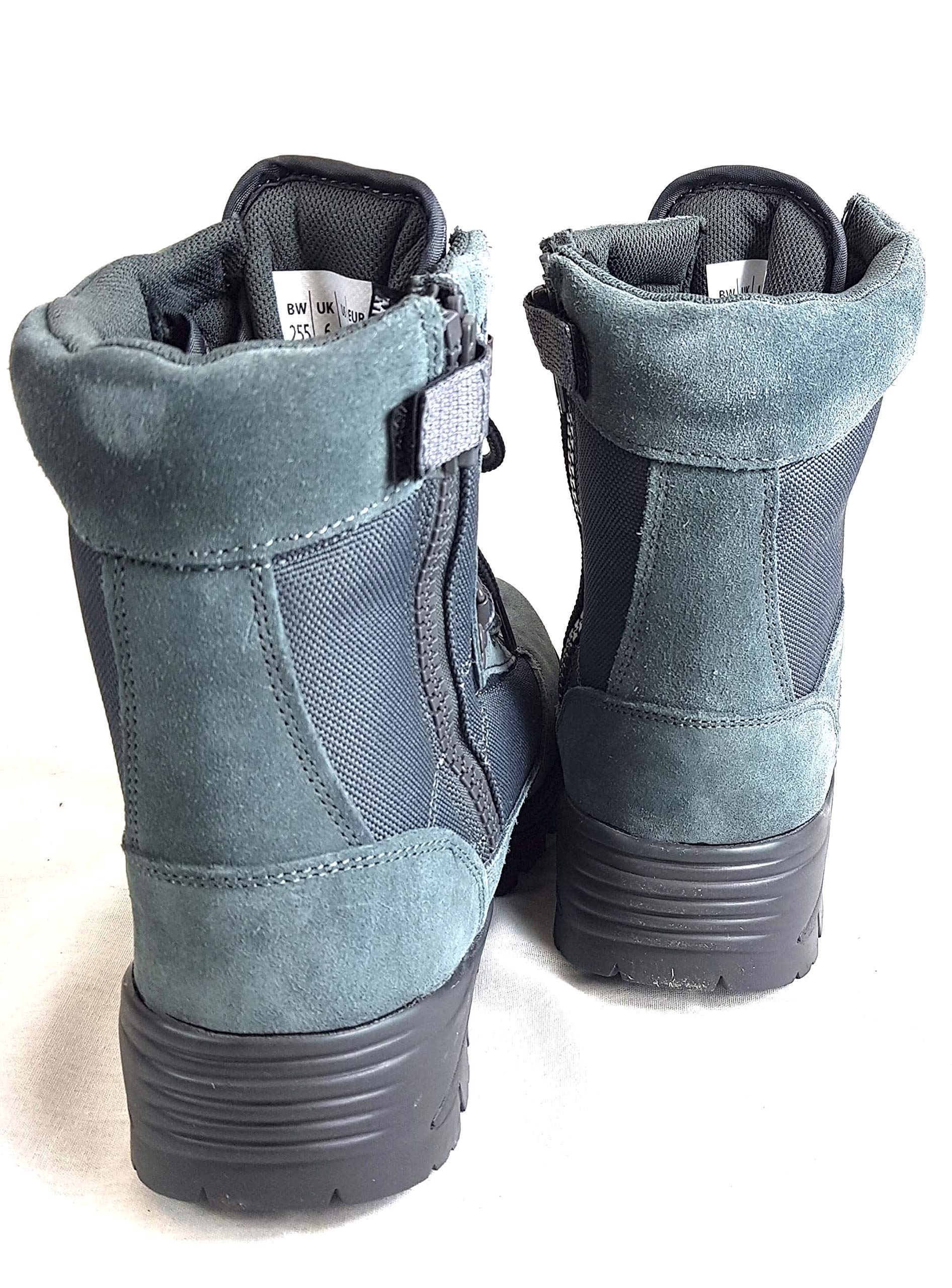Scarponi Anfibi Grigio Anfibi Militari con Zip Anfibi Militari Grigi Miltec Mil Tec da Softair per Uomo Ragazzo Anfibi Tattici Traspiranti 39 40 42 43 44 45 46 Scarponi da Montagna