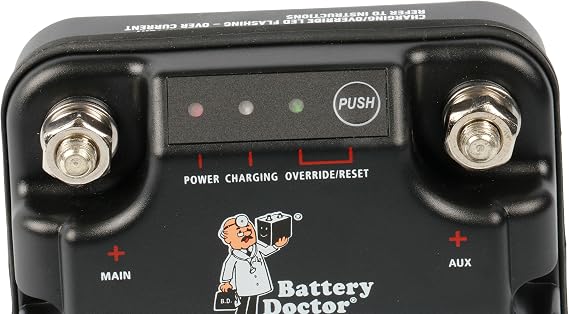 Battery Isolator, 100A, Black