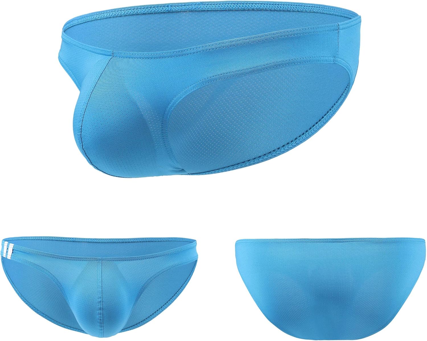 Men's Low Rise Briefs Breathable Bikini Soft Stretchy Underwear - Image 7