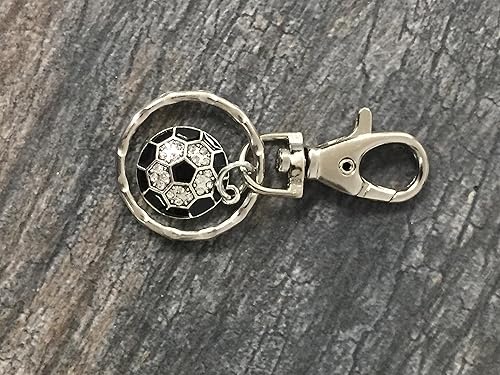 Miniatura 2 de Infinity Collection Llavero de fútbol, regalos de fútbol, tirador de cremallera de fútbol, orgulloso jugador de fútbol, regalos de equipo o