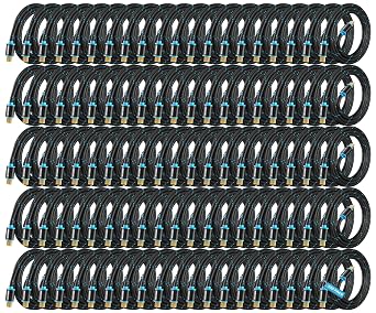 Maximm HDMI Cable 4K 3 Ft, 100-Pack, Braided, 18 Gbps, Gold-Plated