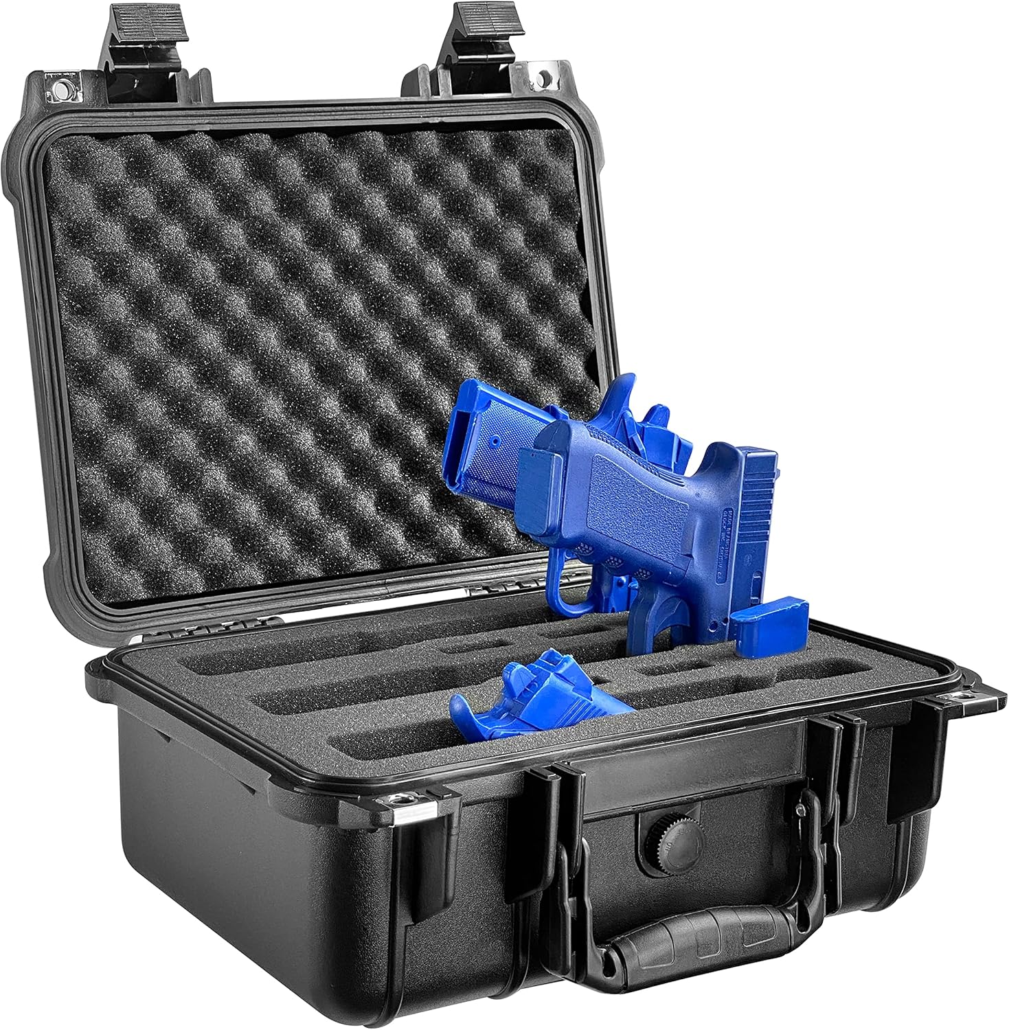 Eylar Hard Gun Case Water & Shock Proof with Foam TSA Approved 13.37 Inch 11.62 Inch 6 Inch Black