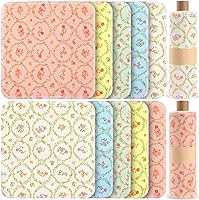 Vista 16 de Redbaker 50 piezas de toallas de papel reutilizables paños de algodón reutilizables sin papel toallitas absorbentes lavables para inodoro con rollo