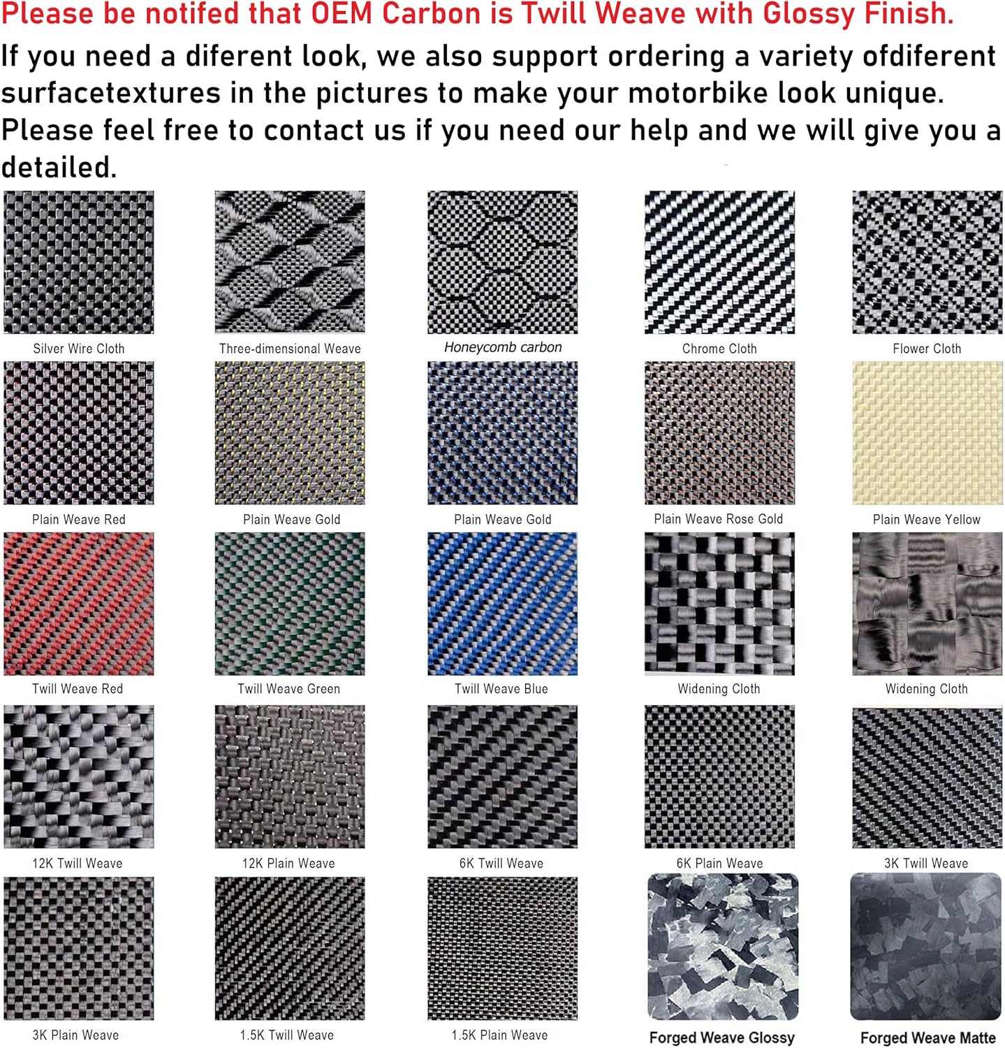 Glossy Twill Carbon Fiber Front Brake Caliper Covers for BMW S1000RR S1000R S1000XR M1000RR M1000R 2019-2025, Motorcycle Aero Disc Guards with Style Protection (Front Brake Caliper Covers (2019-2025)