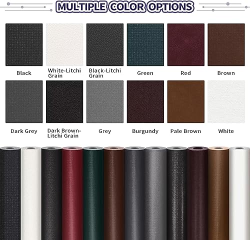 Miniatura 11 de Kit de cinta para reparación de cuero, parche autoadhesivo para muebles, sofá, asientos de automóvil, silla de oficina, kit de reparación de vinilo